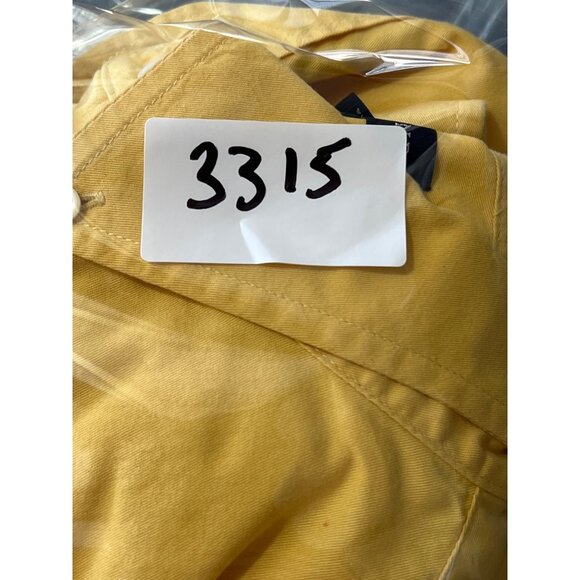 Lands End Mens Yellow Button-Down Shirt XL 17-17.5 Cotton Long Sleeve Business - Picture 10 of 10